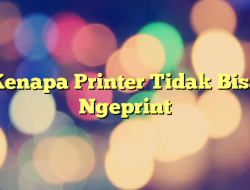 Kenapa Printer Tidak Bisa Ngeprint